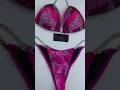 Fuchsia Camo Bikini Competition Suit BM1028-7