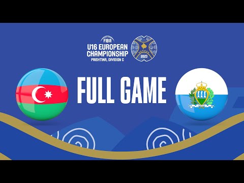 Azerbaijan v San Marino | Full Basketball Game | FIBA U16  European Championship 2023 - Division C