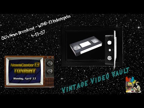 80's News Broadcast - WTHR-13 Indianapolis 4-13-87 (WOC)