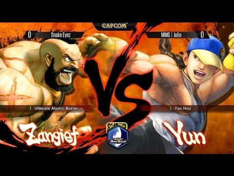 SSFIV: AE -  Snake Eyez vs MMG Julio - NCR2014 - Capcom Pro Tour