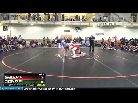 165 Lbs Round 2 (8 Team) - Owen Burling, Wisconsin Vs Thierry Terrell, Indiana Blue 6726