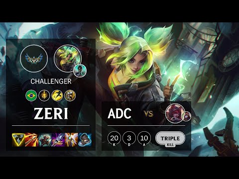 Zeri ADC vs Xayah - BR Challenger Patch 12.5