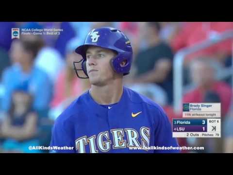 2017 College World Series Finals (Game 1): #3 Florida Gators vs  #4 LSU Tigers