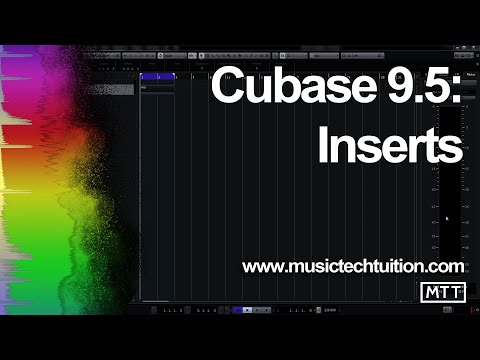 Cubase 9.5: Inserts