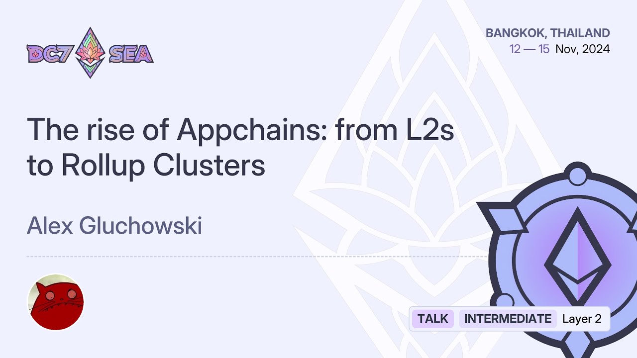 The rise of Appchains: from L2s to Rollup Clusters preview