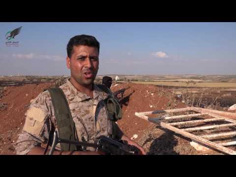 جولة لقائد الجيش الثاني لنقاط الرباط على جبهة الزلاقيات في ريف حماة الشمالي