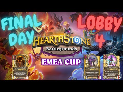 EMEA BATTLEGROUNDS CUP. FINAL DAY. LOBBY 4.