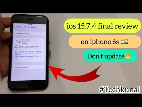 ios 15.7.4 final review on iphone 6s|Don't update|hindi|