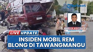 Rem Blong, Mobil Panther Seruduk Motor & Warung di Tawangmangu Karanganyar, Pedagang Jadi Korban