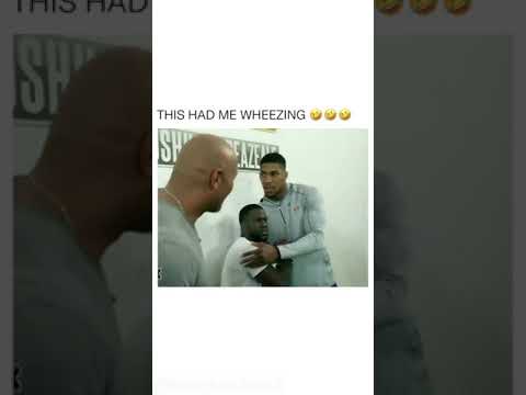 Two giants, The Rock, Anthony Joshua and Kevin Hart. #shorts #tiktok #youtube #gaming #twitch #usa