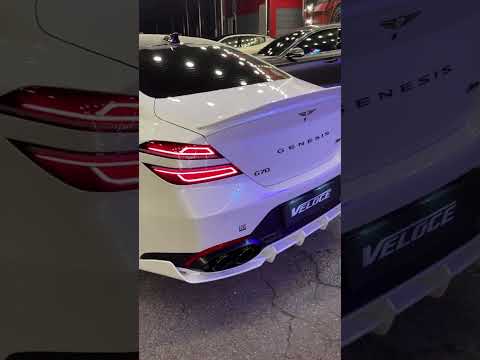 Veloce USA Genesis G70 22+ Full Splitter Aero Kit Installed #genesis #g70 #lipkit #splitter