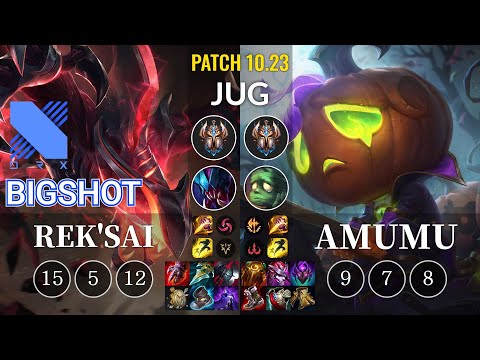 DRX BigShot Rek'Sai vs Amumu Jungle - KR Patch 10.23