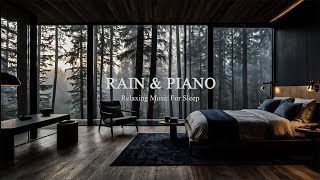 Relaxing Sleep Music with Rain Sounds - Peaceful Music in the Warm Bedroom, Stress Relief