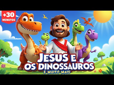 Maratona Música Infantil Gospel com Jesus | 30 Minutos Pra Cantar e Dançar!
