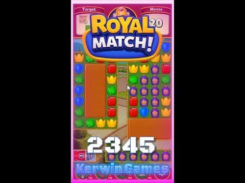 Royal Match Level 2345 - Hard Level - No Boosters Gameplay