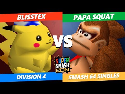 SSC 2019 SSB64 - Blisstex (Pika) Vs. Papa Squat (Donkey Kong) Smash 64 Tournament Division 4