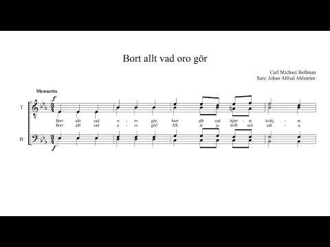 Bort allt vad oro gör (Manskör) - Tenor 2