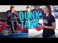 Carli Lloyd Kicks Soccer Balls At Dunk Tank