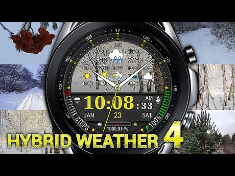 Watch face "Hybrid Weather 4"