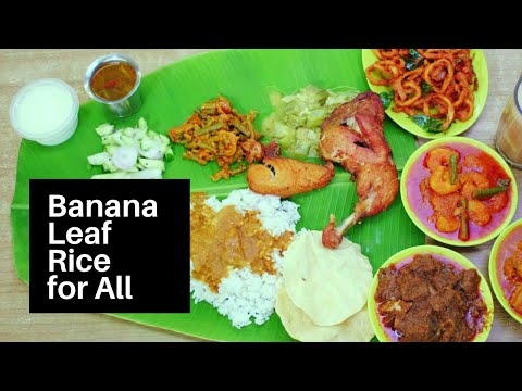 Nações Unidas em uma folha de bananeira - Kanna Curry House | Tradição indiana na Malásia moderna