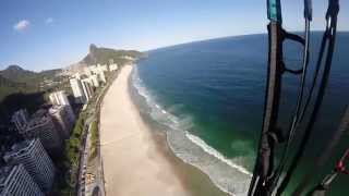 preview picture of video 'Paragliding in Rio - First Solo Flight'