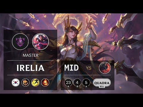 Irelia Mid vs Aatrox - KR Master Patch 9.8