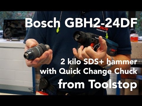 Bosch GBH2-24DF 2kg 3-Function SDS+ Hammer with Quick Change Chuck