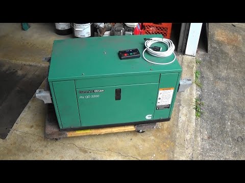 Miniature Diesel Generator Diagnose, Repair, Test ONAN RV QD3200