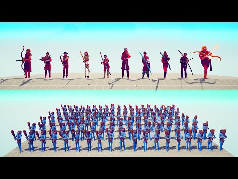 ALL ARCHER UNIT vs 100x MELEE EVERY UNIT 1 | TABS - Totally Accurate Battle Simulator