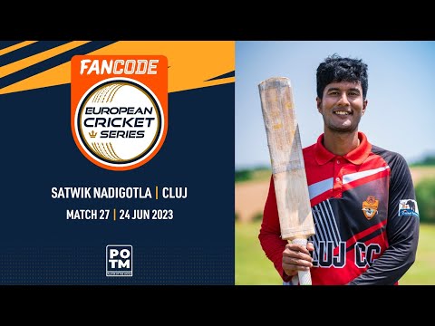 POTM: S.Nadigotla - CLJ vs BUG | Highlights | FanCode ECS Romania | 24 June 2023 | ECS23.501