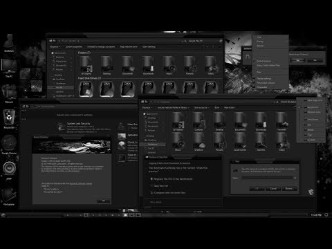 7tsp and iPack Dark Desaturated Full System Icon Pack for Windows® 7 w8 8.1 w10 4K