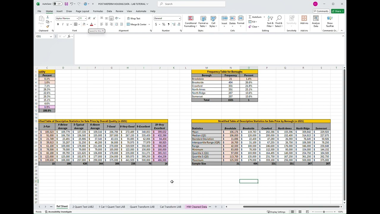 Categorical Data Transformation Application 1