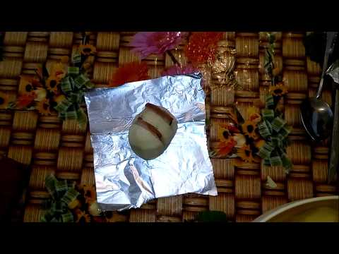 Картошка в фольге салом,как завернуть