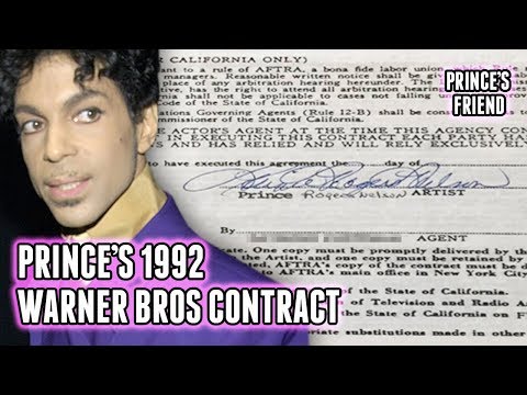 Prince 1992 Contract with Warner Bros Explained (Record-Breaking!!)