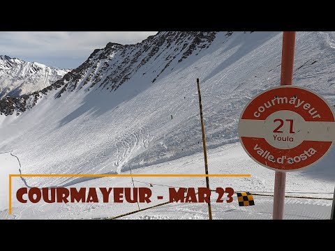 Courmayeur Youla (21) ski trail Video-Must have top to bottom ski trail (piste) for intermediate