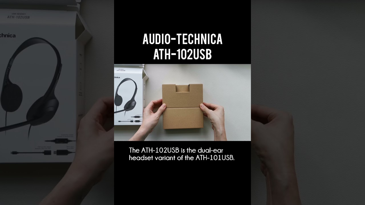 video Tai nghe có dây Audio Technica ATH-102USB chính hãng 0