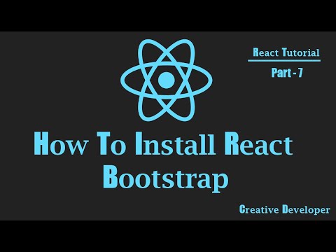 How To Install React Bootstrap In React Application Bootstrap React React Tutorial Js