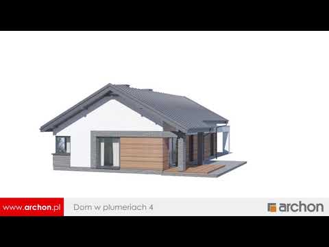 Dom w plumeriach 4 - Mała i tania w budowie parterówka I ARCHON+ Projekty Domów