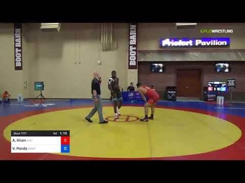 2018 Marine Corps US Open/Senior Men's Greco-Roman 77 Con 16 #2 - Ali Khan (NMU-) Vs. Versean Pond