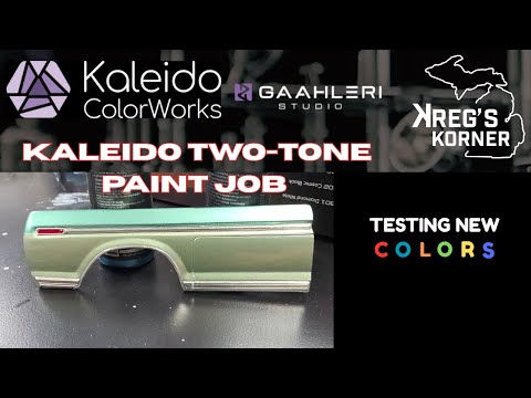 KALEIDO-LACKIERUNG VON GAAHLERI. ZWEIFARBIGES TON-FARBEN-LACKIERUNG MIT KLARLACK UND POLIERMITTEL...