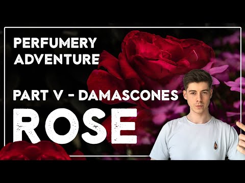 Damascones and Ionones in perfumery (Rose series)