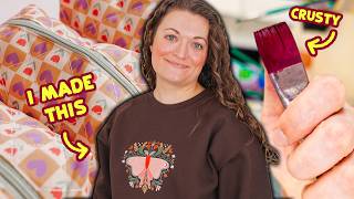 Restoring my CRUSTIEST, Petrified Paint Brushes & Prepping a Shop Launch
