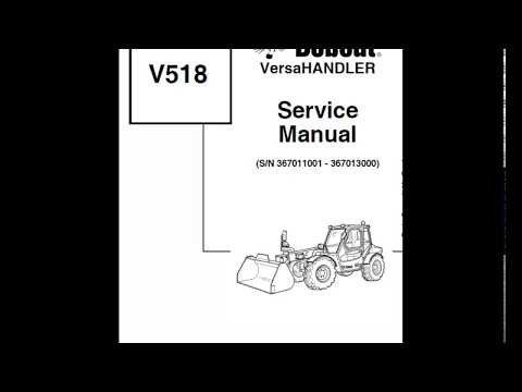 Bobcat V518 VersaHANDLER Service Manual