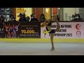 Kimberly Cheung Adv Novice Girl FP 11yo 2022 Indonesia National Figure Skating Championship