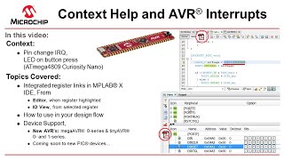 Getting Started with AVR® in MPLAB® X IDE | Context Datasheet Help & AVR Interrupts