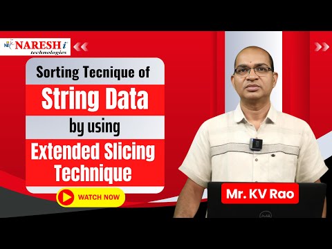 Python Slicing Learn String Sorting In Python With Extended Slicing Nareshit Pythontutorial
