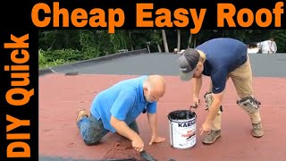 Cheapest DIY Flat Roof Installation - After watching, you will be able to Install a Rubber Roof easy