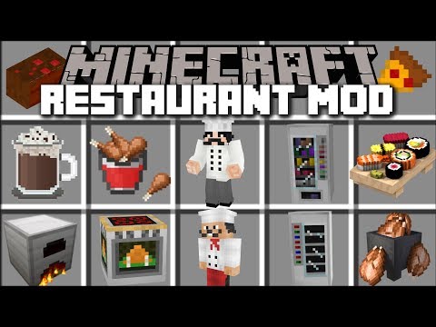 MC Naveed - Minecraft - Minecraft RESTAURANT MOD / SERVE CUSTOMERS AND BECOME A CHEF!! Minecraft Mods