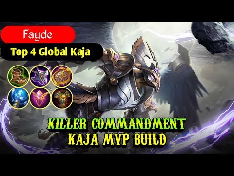 KILLER COMMANDMENT, KAJA MVP BUILD [Top 4 Global Kaja] - Mobile Legends