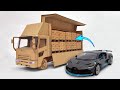 How To Make An Amazon Delivery Truck From Cardboard DIY Moving Truck At Home